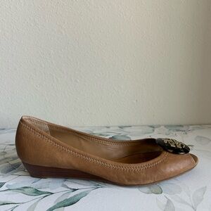 Tory Burch Brown Leather Flats